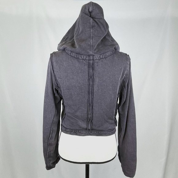 Free People You Asked For It Moto Hooded Jacket, Small - Picture 3 of 7